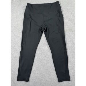 High-Rise Black leggings  Side Mesh panel